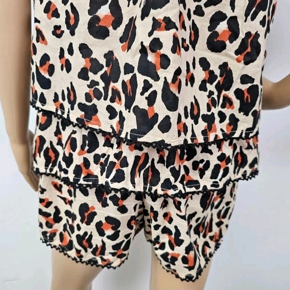 Urban Outfitters Kendal Animal print keyhole Tiered S-P Romper - Picture 9 of 10